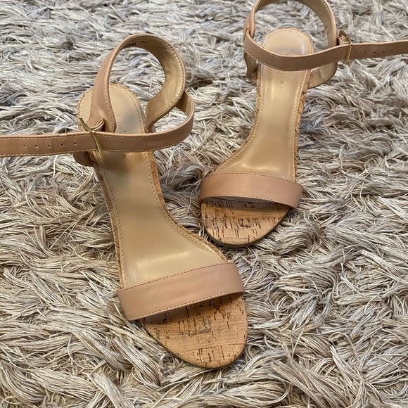 Charlotte Russe Shoes - Nude Wedge Sandals